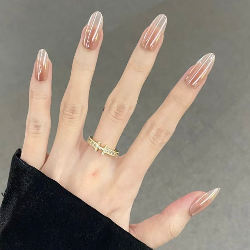 Blush Manicure | press on nail reusable