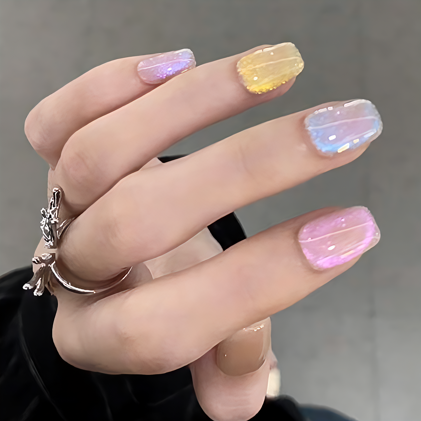 Rainbow Fudge | press on nail reusable