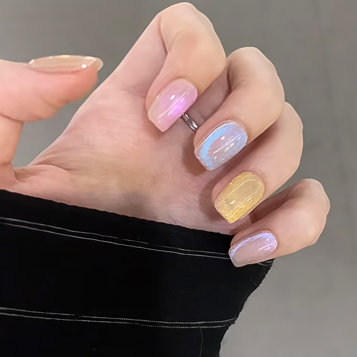 Rainbow Fudge | press on nail reusable